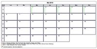 Choisissez les zones des vacances scolaires à afficher dans ce calendrier de mai 2019