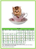 Calendrier d'avril 2006 chats