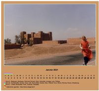 Calendrier mensuel 2013 horizontal avec photo