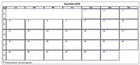 Choisissez les zones des vacances scolaires à afficher dans ce calendrier de novembre 2017