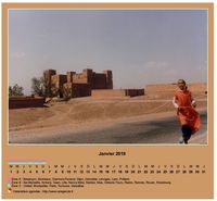 Calendrier mensuel 2019 horizontal avec photo