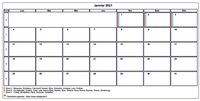 Choisissez les zones des vacances scolaires à afficher dans ce calendrier de janvier 2021
