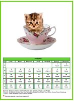 Calendrier d'avril 2023 chats