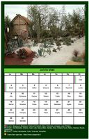 Calendrier mensuel avec une photo différente chaque mois