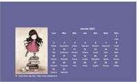 Calendrier Gorjuss mensuel 2023 une poupée différente chaque mois