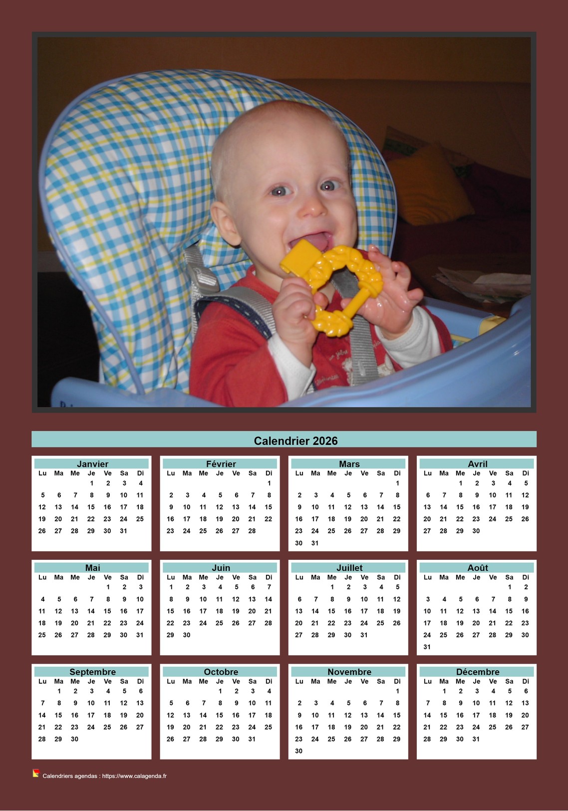 Calendrier photo 2026