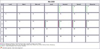 Choisissez les zones des vacances scolaires à afficher dans ce calendrier de mai 2026
