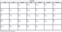 Calendrier de juillet 2026 à imprimer vierge, avec les fêtes