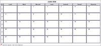 Choisissez les zones des vacances scolaires à afficher dans ce calendrier de juillet 2026