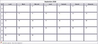 Choisissez les zones des vacances scolaires à afficher dans ce calendrier de septembre 2026