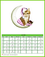 Calendrier de juin 2027 chats