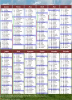 Un calendrier 2027 parmi 200