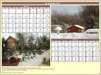 Calendrier 2027 bimestriel avec une photo différente chaque mois