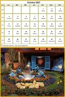 Calendrier de mai 2027 à imprimer, avec photographie au dessous