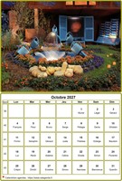 Calendrier 2027 à imprimer, de mai, avec photographie au dessus