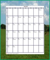 Calendrier 2027 décoratif à imprimer, de mai , format portrait, avec une photo