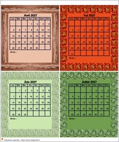 Calendrier planning agenda