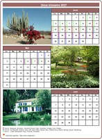 Calendrier 2027 trimestriel avec une photo différente chaque mois