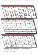 Calendrier 2027 trimestriel 3D